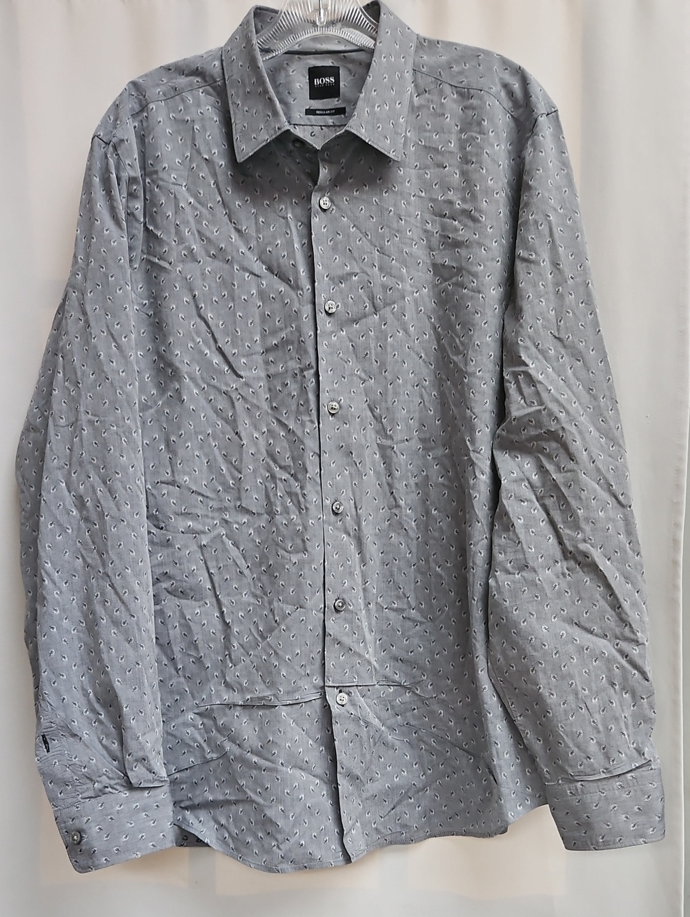 Hugo Boss Men’s Long Sleeve Leaf Print Button Down - XL